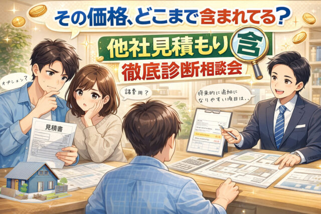 鹿児島市城山町でその価格、どこまで含まれてる？他社見積もり徹底診断相談会（2026/02/21〜2026/02/23） | サイエンスホーム鹿児島店（小山工建株式会社）